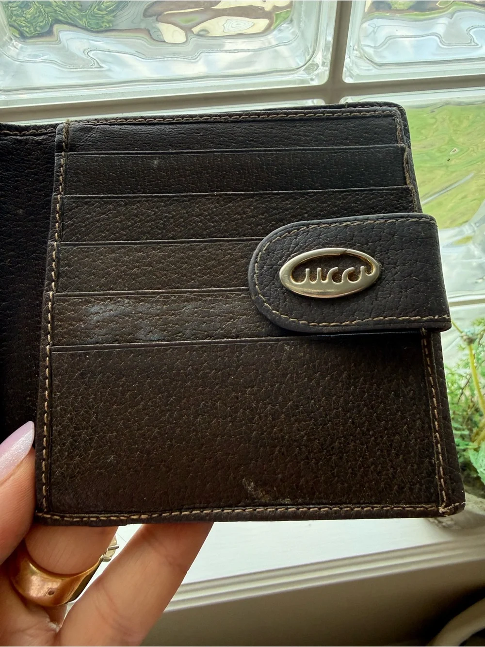 Vintage Gucci men’s brown wallet